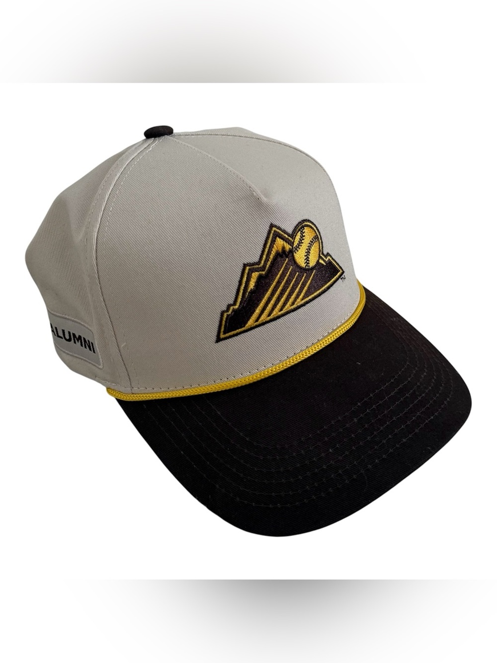 Rockies University of Wyoming Two-Tone Baseball Hat cream & brown. NEW.